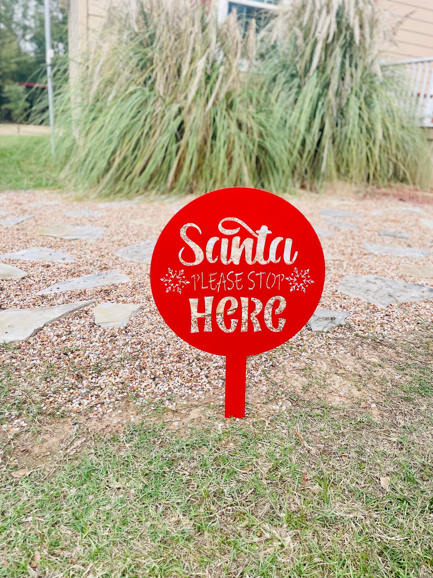 Santa yard stake