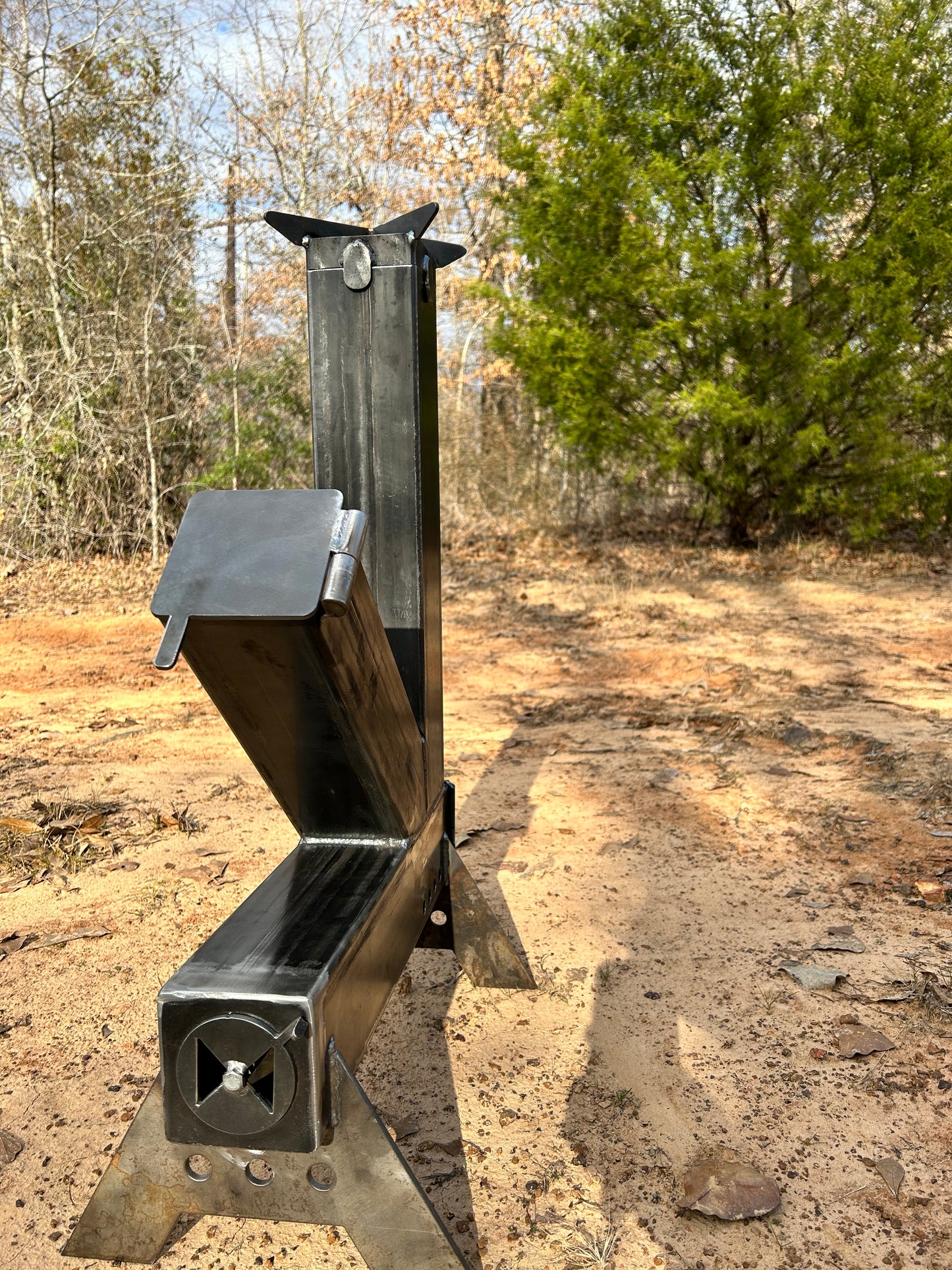 Rocket stove fire pit