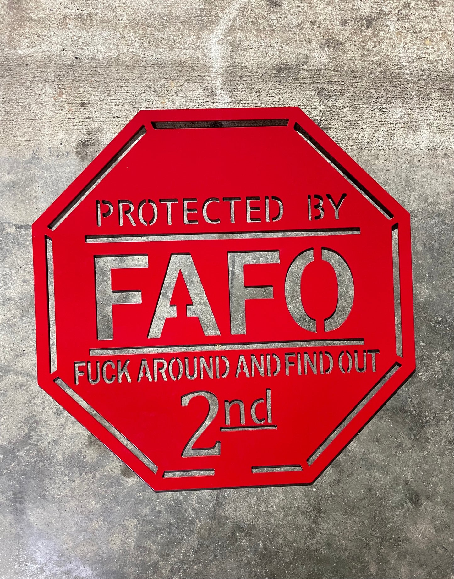 FAFO wall sign