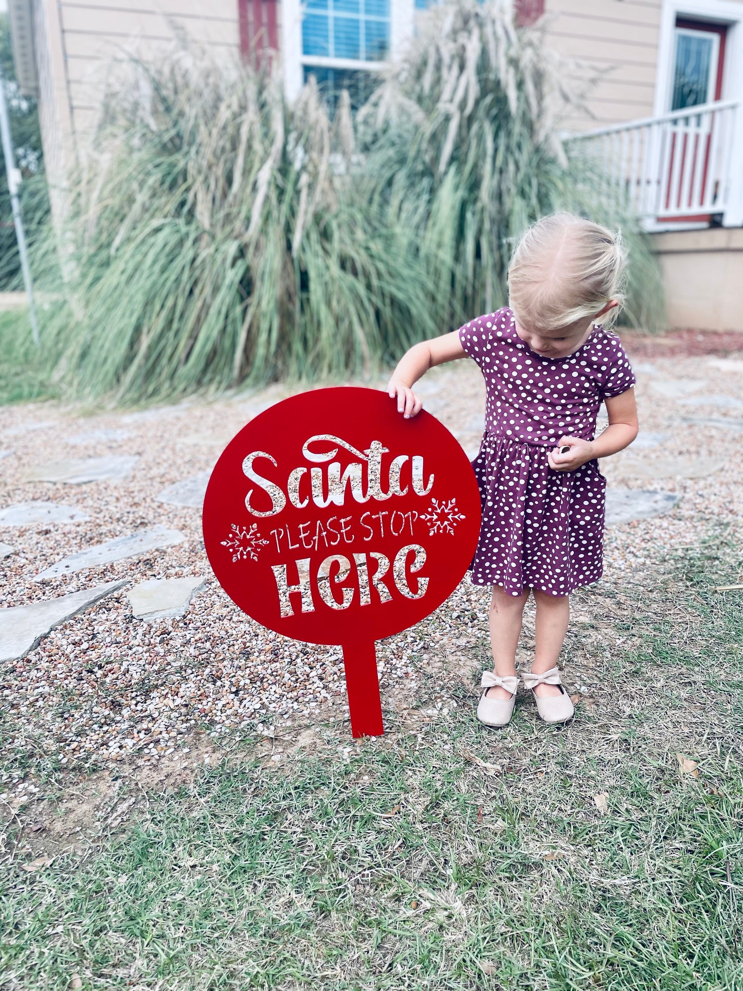 Santa yard stake